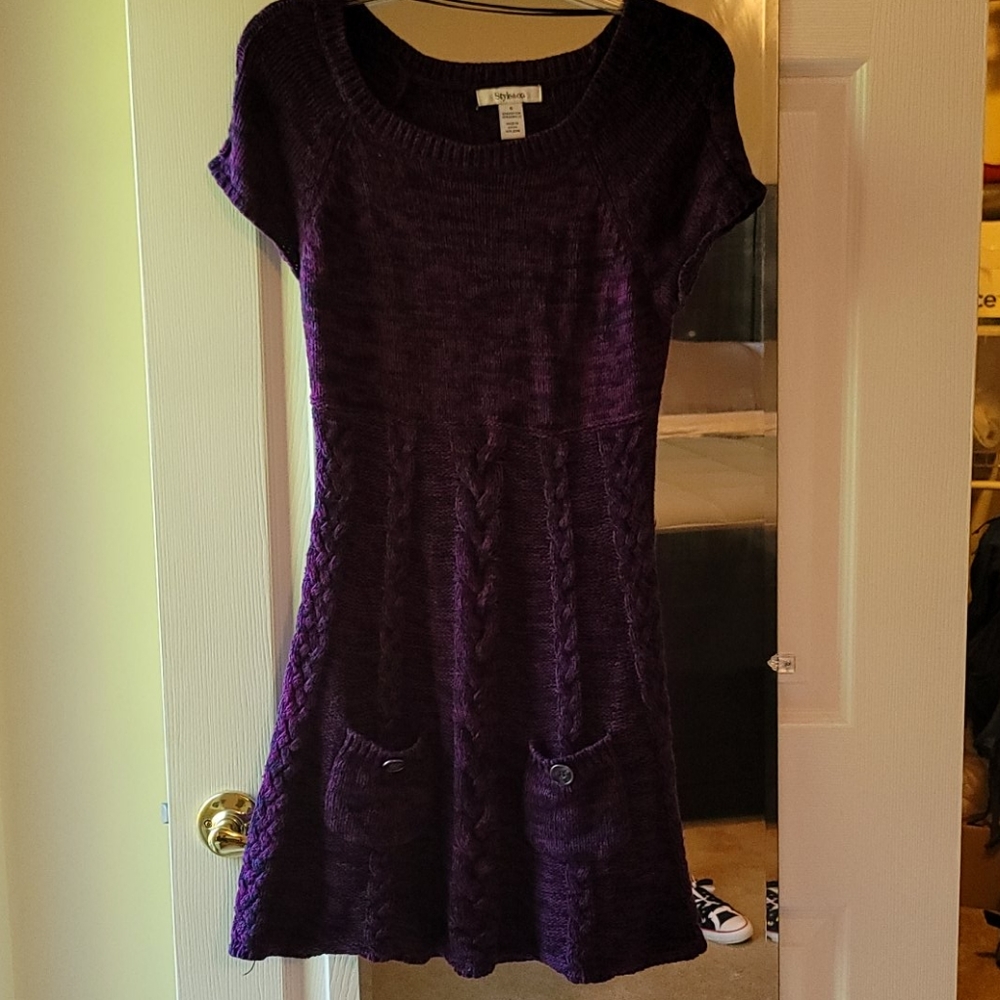 Style&Co Small short sleeved sweater dress.